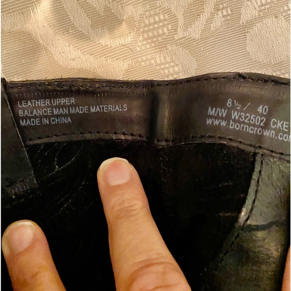 Born Crown Jailyn Black leather size 8 1/2 Bootie Boots - Picture 9 of 15